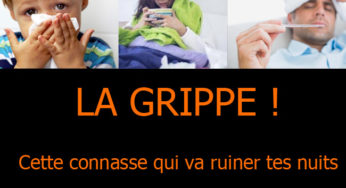La grippe : elle fait bien chier les enfants et les parents